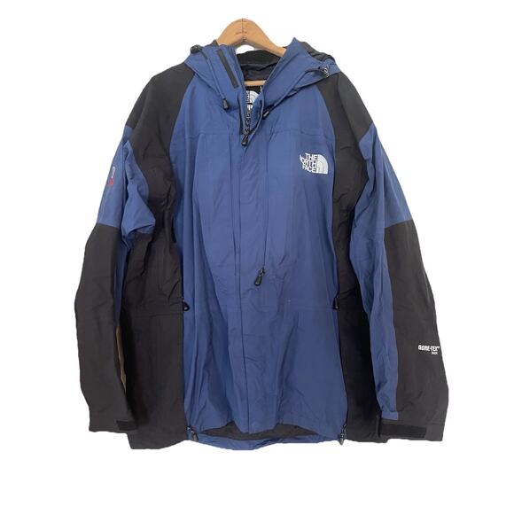 VTG North Face Summit Series GORE TEX XCR Shell Parka Jacket Men’s Size L Blue - Picture 1 of 7